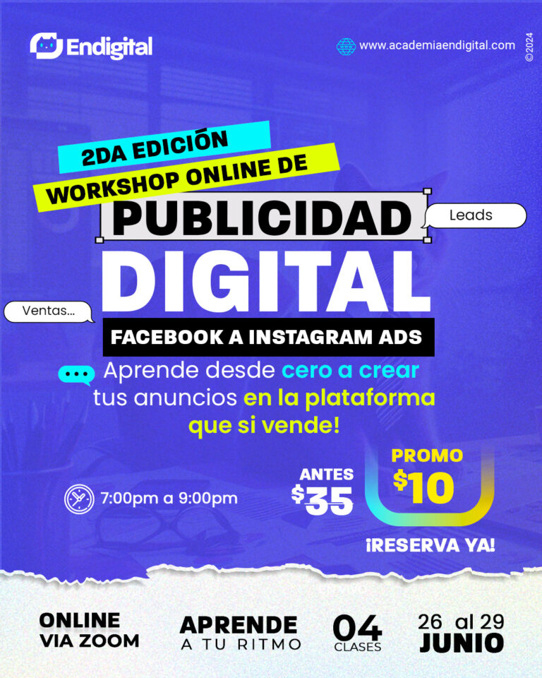 Taller Online de Publicidad Digital Facebook e Instagram Ads